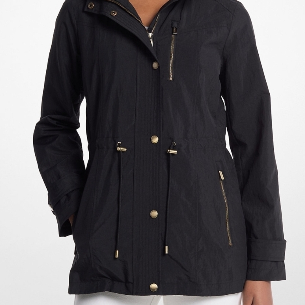 Michael Kors Black Raincoat